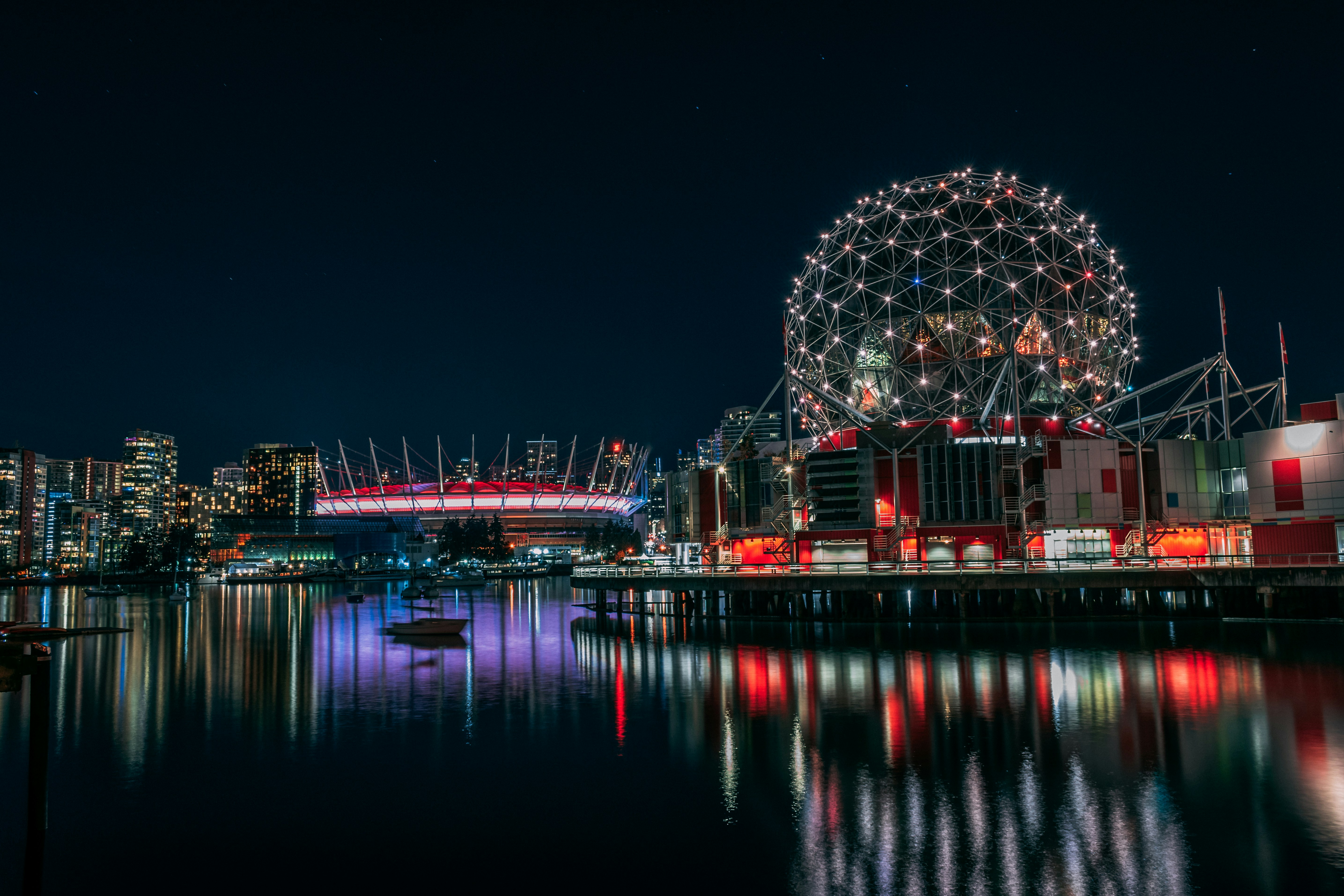 Vancouver skyline with mountains and waterfront