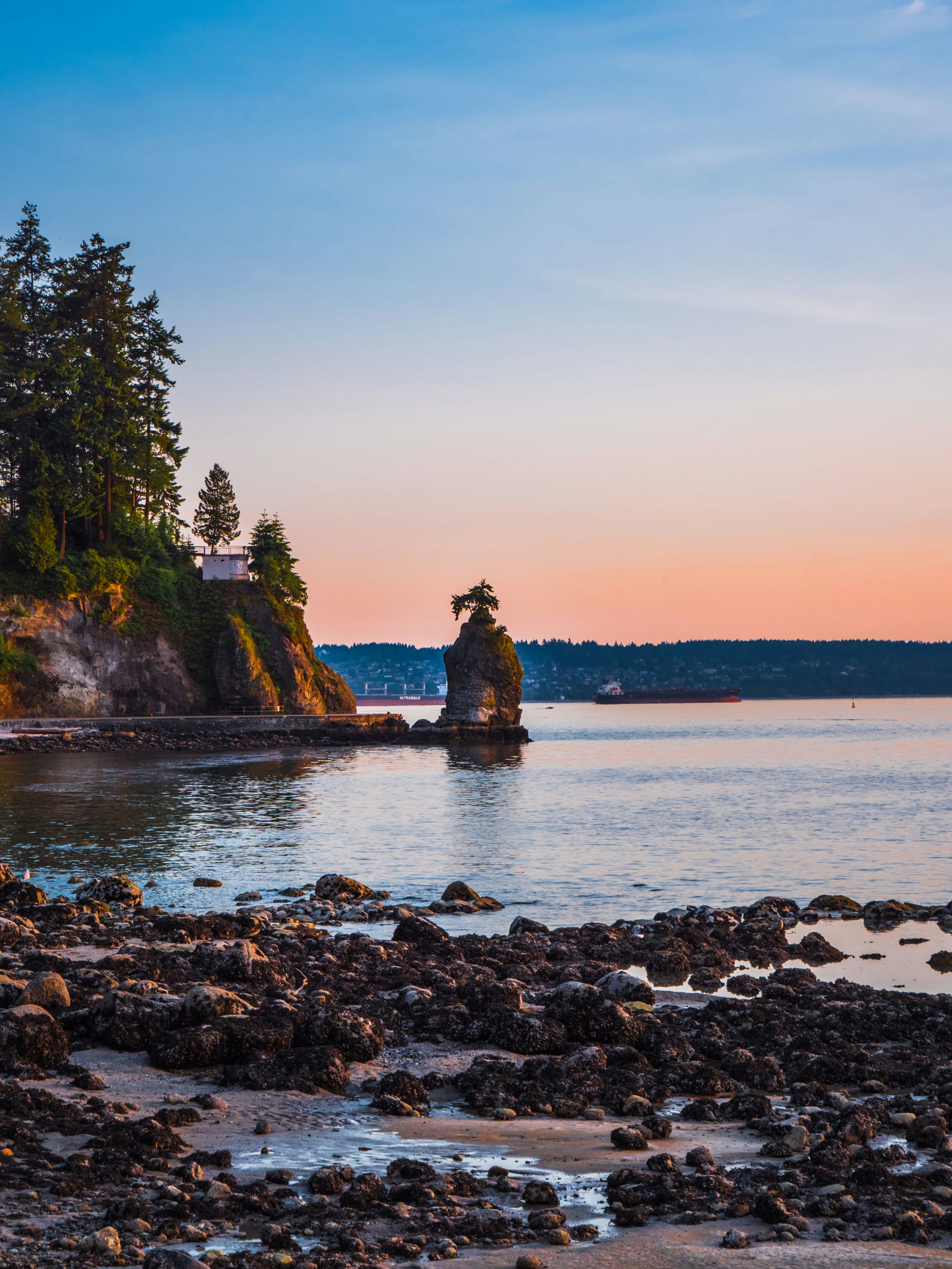 Coastal forest and mountain scenery near Vancouver