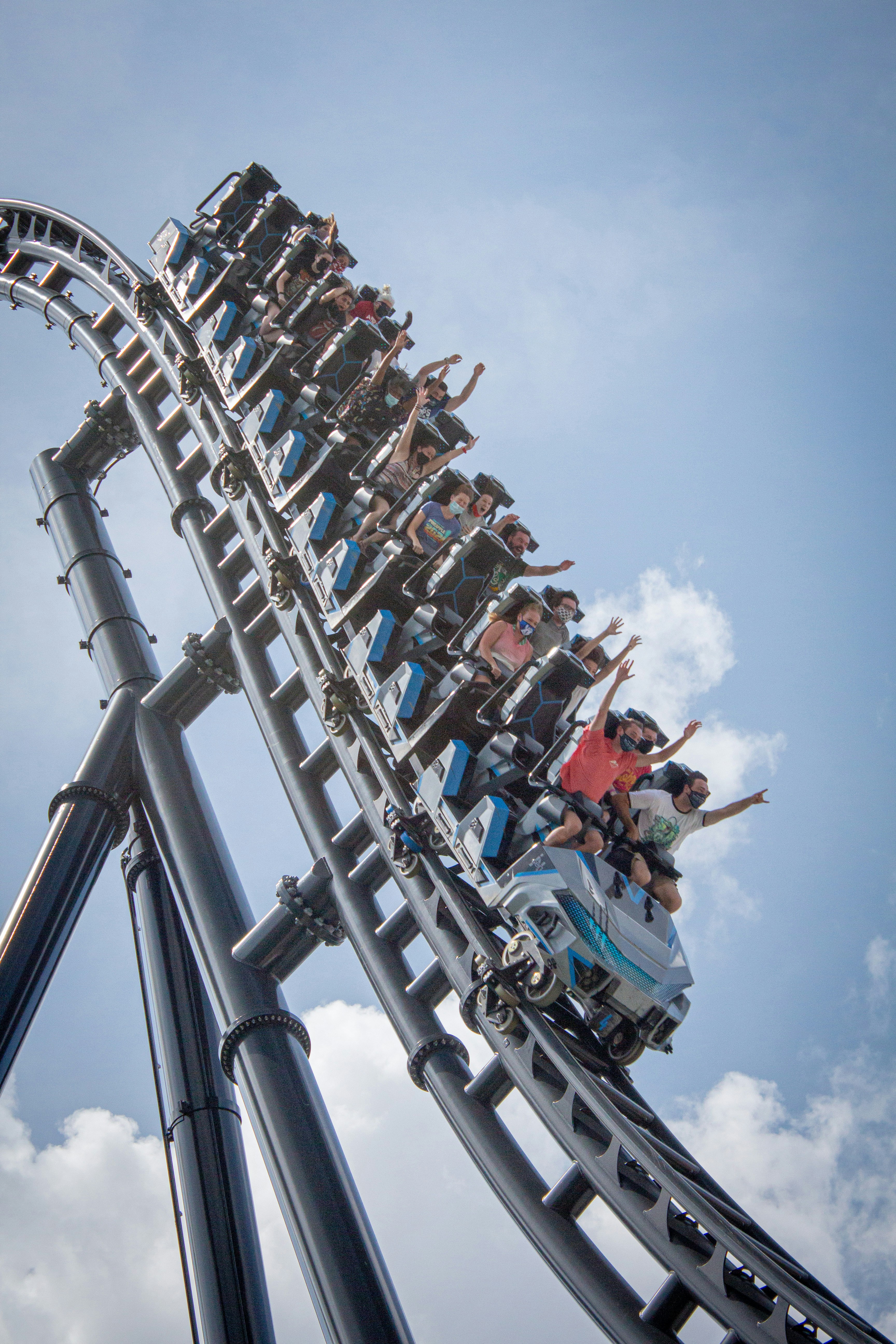 Orlando attractions with skyline and rides